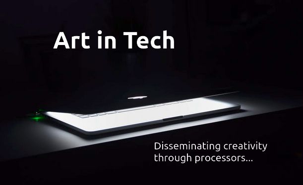 Art in Tech image and Contact Us link